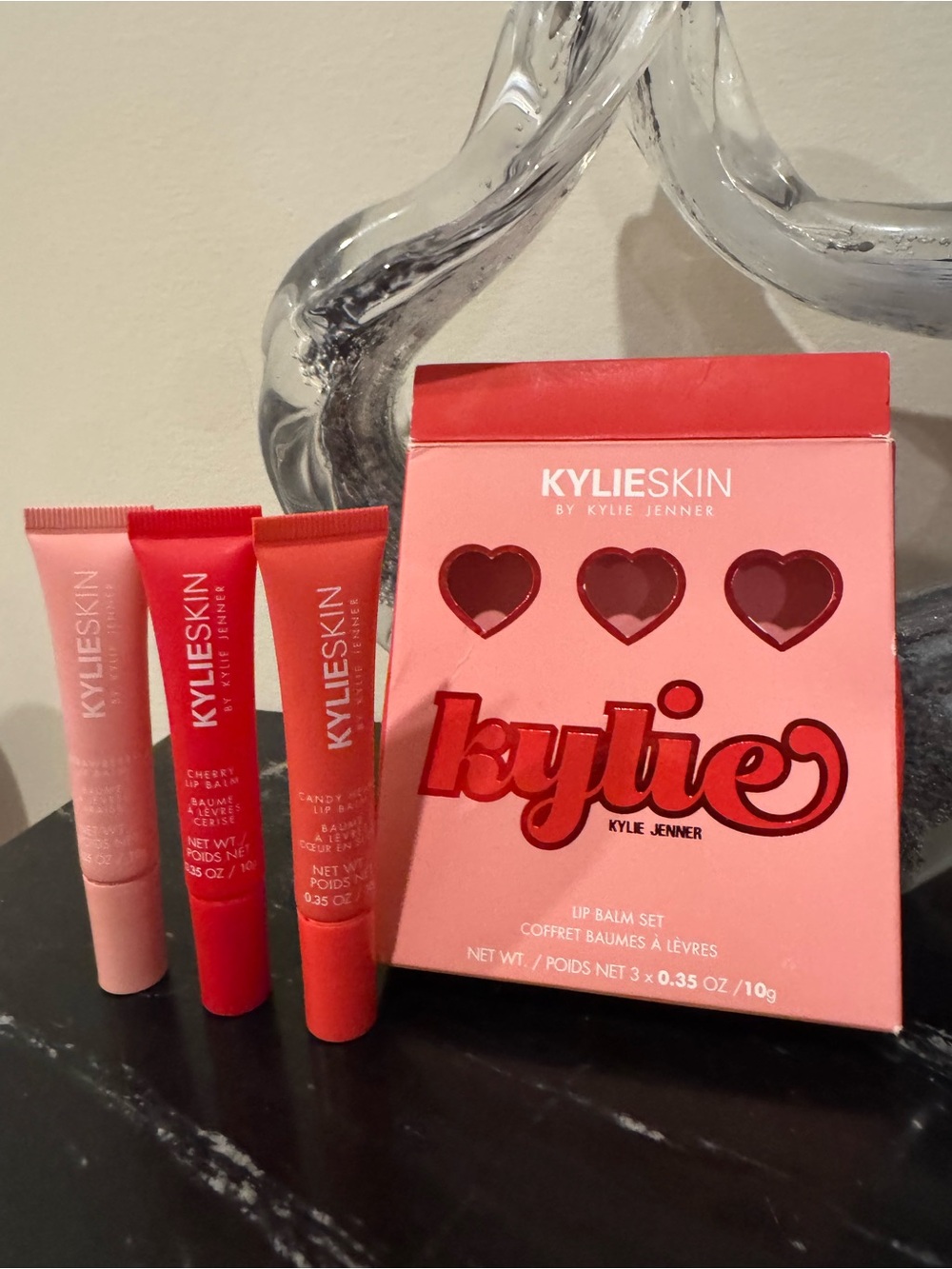 Kylie Skin Limited Edition Valentine’s Collection Lip Balm Trio